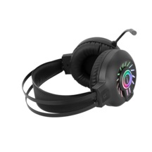 Xtrike Me GH-605 Oyuncu Kulaklığı RGB Led Işık Kulak Üstü Mikrofonlu Tasarım - ZORE-219210 Siyah
