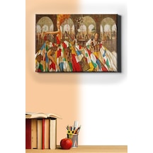 Webstyle Sayılarla Boyama Seti Kasnaklı Ortadaki Renkli Elbiseli Kadın 40 X 50 Cm