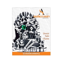 Game Of Thrones Charm Demir Taht Gümüş Kaplama