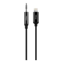 Aux To Lightning İphone Ses Kablosu 100  Cm, 1 Metre Siyah  Yüksek Kalite - 2dk42s