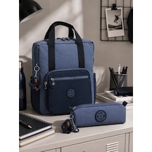 Kipling Unisex Okul Çantası 2'li Set Çanta Ve Kalemlik Kpsetkpkı985073 Füme