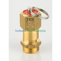 1/2" 11 Bar Sabit Basınçlı Mühürlü Yks Ce Belgeli Emniyet Ventili