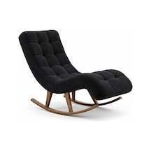 Smarto Relax Napoli Sallanan Ergonomik Dinlenme Koltuğu Tv Koltuğu Berjer Siyah