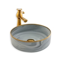 Eva Banyo Lena E-7026 Tezgah Üstü Porselen Lavabo