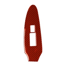 Sones Araba Karbon Fiber Yardımcısı Sürüş Yan Kapı Kaldırma Kontrolü Dekoratif Sticker Nissan 370z/z34 2009-, Sol Sürücü Kırmızı