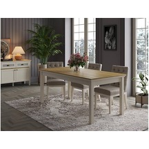 Sakura Beyaz - Dişbudak Frn - 21023-160 Misto Açılabilir Masa Beyaz - Ceviz