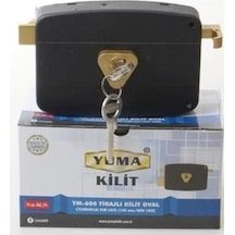 Yuma Ym-600 Tırajlı Demir Kapı Kilidi Oval Yeni Tip 14 cm