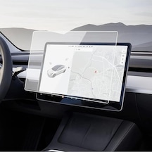 Multimedya Ekran Koruyucu- Kırılmaz Şeffaf Nano Teknoloji Tesla Model Y İle Uyumlu