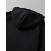 Hunors Sportswear & Company Surprıse Baskılı Yumuşacık İçi Yünlü Sweatshirt SIYAH