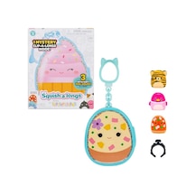 Squish-a-longs 3 Figür + Yüzük Çantalı Sürpriz Paket Seri 3 Pembe