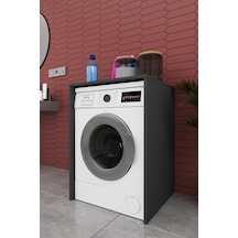 Lüks Çamaşır Makinesi Dolabı %100 Mdf Çamaşır Kurutma Banyo Dolabı Bd07 Antrasit