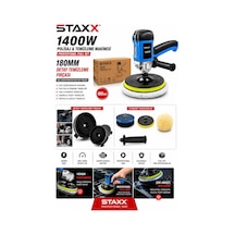 Staxx St180psh 180mm Koltuk Temizleme Polisaj Makinesi Oto Kuaför Detay Temizlik Fırçası Halı
