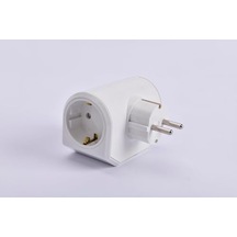 Yonca Plus Beyaz Üçlü Topraklı Priz Yeni Nesil Priz Beyaz 1