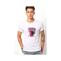 Lady Gaga Beauul Dirty Rich Baskılı Beyaz Erkek Tshirt