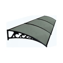 Plastik Ayak 6mm Levhalı Pratik Sundurma 100x360 Cm Antrasit Gri