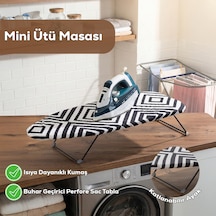 Porsima 15120-1 Smart Mini Seyahat Portatif Katlanabilir Ayaklı Ütü Masası Çok Renkli