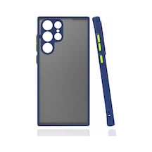 Zore Galaxy S22 Ultra Uyumlu Ogaa Hux Kılıf-lacivert