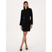 Pierre Cardin Kadın Siyah Elbise Dokuma 50318220-vr046 Siyah