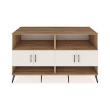 Kronos Konsol 4 Raflı 4 Kapaklı 176x59x99 Çam-aytaşı Çam-aytaşı