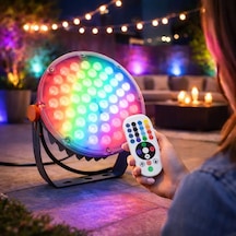 50w Rgb Yuvarlak Projektör