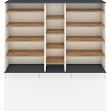 Arges Dolap 11 Raflı 220x30x163 Aytaşı-antrasit/çam Antrasıt/atlas Çam - Aytası