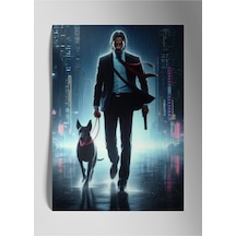 John Wick - Metal Tablo, Parlak Baskı