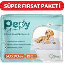 Pepy Pet Care Kaydırmaz Hijyenik Tuvalet Eğitim Pedi 4 x 30'lu 60 x 90 CM