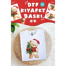Yılbaşı Temalı Kumaşa Baskı Yapılabilen Özel Tasarım Ütü Ile Yapışan Tekstil Dtf Baskı Görseli Çok Renkli