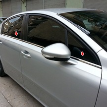 Peugeot 508 Krom Cam Çıtası Paslanmaz Çelik 2011 Ve Üzeri