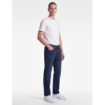 Koton Pamuklu Normal Bel Cepli Straight Fit Jean Pantolon - Mark Jean Koyu İndigo 7wam40147nd