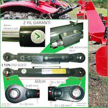 3 Ton - 60cm Traktör Ortakol, Hıdrolik Silider, 3 Ton - 60cm Toplift Hydraulic Cylinder