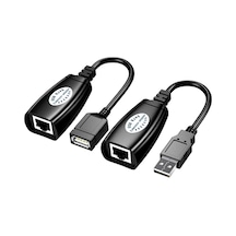 Usb Extrender, 50 Metre Rj45, Usb Uzatma Kablosu, Cat5 Cat6 Uyumlu,
