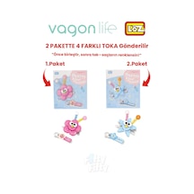 4'lü Saç Toka Seti Önce Birleştir,sonra Tak 2 Paket 4 Adet Gönderilir Yapı Toka Seti Ff 7113-7115