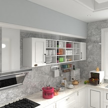 Kenzlife Hazır Mutfak Dolabı Kavun90 Byz Mod1 90 240 32 Mebran Kapak Suntalam Gövde Beyaz