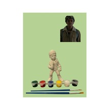 3d Stranger Things Lucas Figür Boyama Seti - Kendin Boya Hobi Ve Etkinlik Seti - Akrilik Boya + 2 Fırça