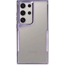 Newface Samsung Galaxy S23 Ultra Kılıf Boyi Silikon Kapak - Derin Mor