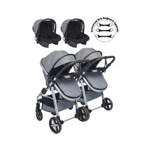 Baby Home 950 Ayrılıp Birleşebilen Travel Sistem İkiz Bebek Arabası