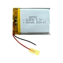 523040 3.7v 600 Mah Li-polymer Pil Devreli/1.5a