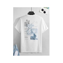 Tarzsokak Sırt Baskılı Oversize Salaş Unisex-t-shirt Beyaz
