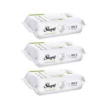 Sleepy Islak Havlu Mendil 90 Yaprak Natural Yenidoğan 3 Lü Set 270 Yaprak Plastik Kapaklı