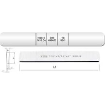 Evar Hsse-co10 Dın4964/e T.kal.3/4"x3/16"x6"