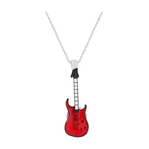 Herşey Nota Rock Gitar Kolye Kadın - Erkek Altın