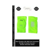 Özel Üretim Vd-300 Prof.voleybol Dizliği-s Siyah,fos,sarı Unisex Koruma Salon Çok Renkli