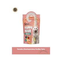 Reflex Happy Hour Sterilised Chicken Kısırlaştırılmış Kediler İçin Tavuklu Ödül Maması 60 Gr