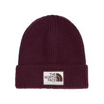 The North Face Tnf Logo Box Cuffed Beanıe Unisex Bere Nf0a8che10j1 Bordo
