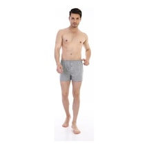 6 Adet Çift Kaplan Erkek Pamuklu Penye Boxer 805 Gri