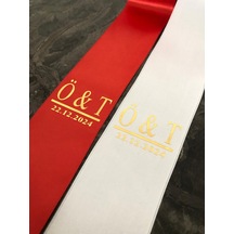Gelin Damat Isimli Tören Takı Kurdelesi 2 Adet B-19