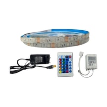 Ir Kumandalı Rgb Şerit Led Set 5050 Ledli 3çipli 5metre Silikonlu 5 METRE