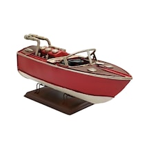 Dekoratif Metal Hız Botu Sürat Teknesi 25cm