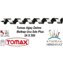 Tomax Sds Plus Ağaç Delme Ahşap Delme Matkap Ucu 24x500